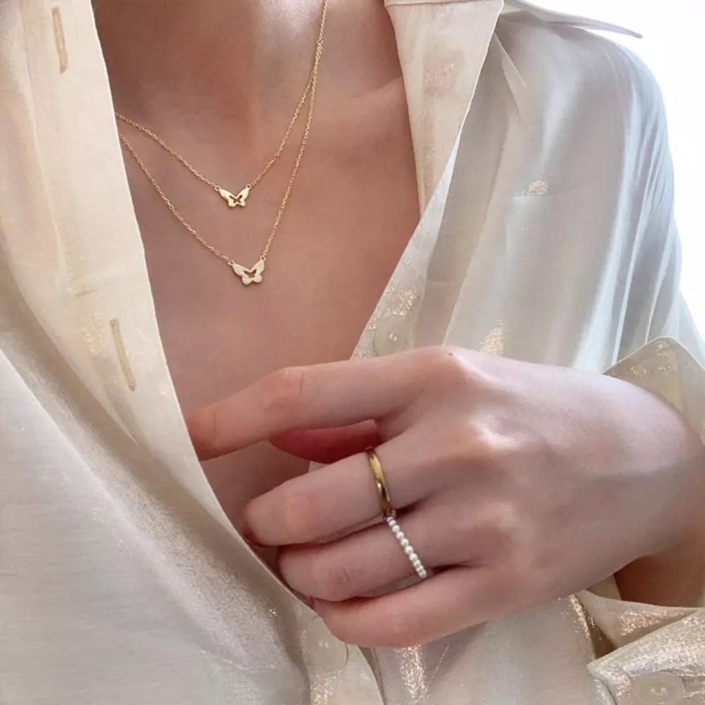 14K Gold Plated Butterfly Chain